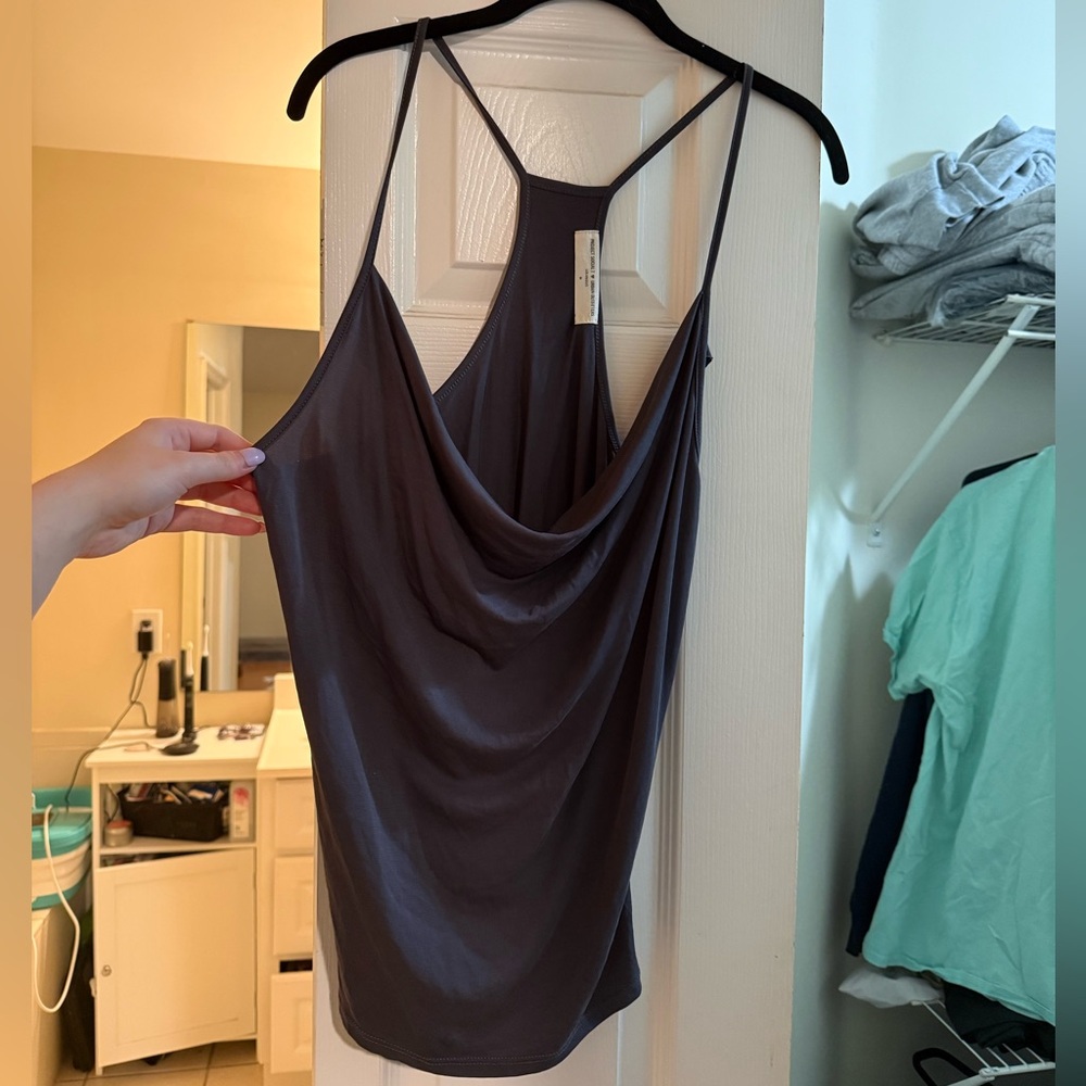 Urban Outfitters Project Social T Charcoal Racerback Tank